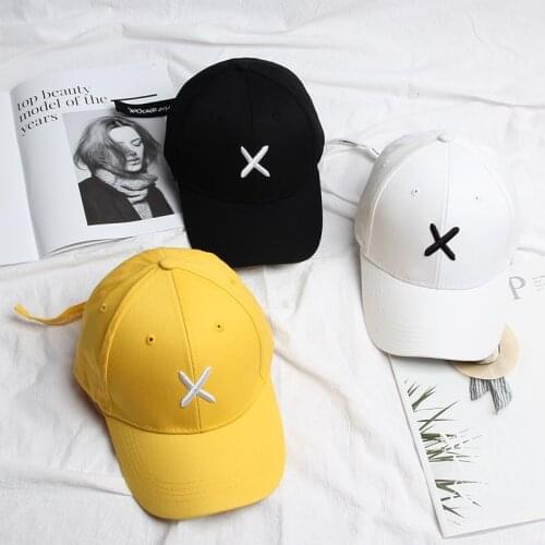 Hot X Letter Embroidery Baseball Cap Available Unisex Fashion Dad Hats Adjustable Cotton Snapback Hats Casual Caps Wholesale