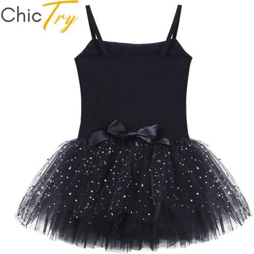 ChicTry Kids Teens Sleeveless Professional Ballet Tutu Tulle Dance Dress Girls Stage Dance Costume Children Ballet Leotard Dress