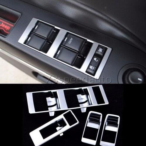 For Jeep Compass Patriot 2011-15 Interior Door Armrest Switch Trim Cover 4pcs Car-styling