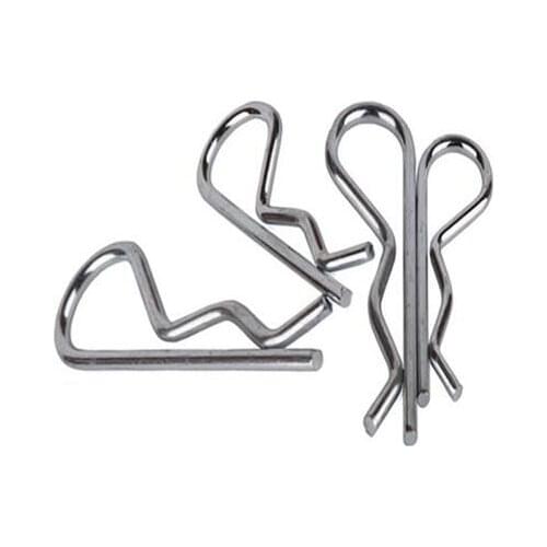 FUMAO Strong Durable 10Pcs Marine Spring Steel R Retaining Clip Spring Cotter Pin for Rowing Sailing 1.5x30mm