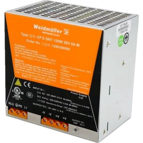 1pcs Schindler Elevator CP E SNT 150W 26V 6A UW 1301320000 switching power supply box XP032I
