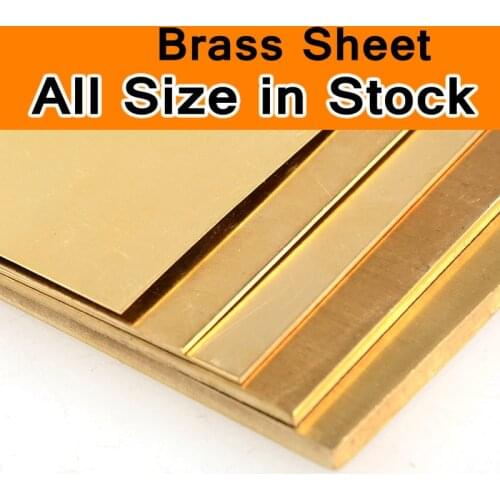 Brass Sheet Plate of CuZn40 2.036 CW509N C28000 C3712 H62 Cu Customized Size Laser Cutting CNC Frame Model Mould DIY Contruction