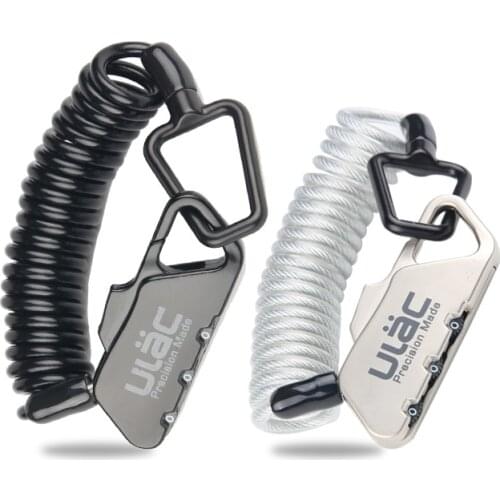 Mini Anti Theft Bicycle Bike Cable Lock 3-Digit Combination Code For Travel Luggage Helmet Ski Snowboard 1200mm Zinc Alloy