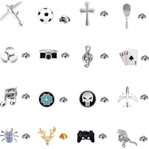Vintage Animal Music Enamel Lapel Pin Brooches Backpack Bag Collar Pins Badge Suit Clothes Brooch Gift for Men women Jewelry
