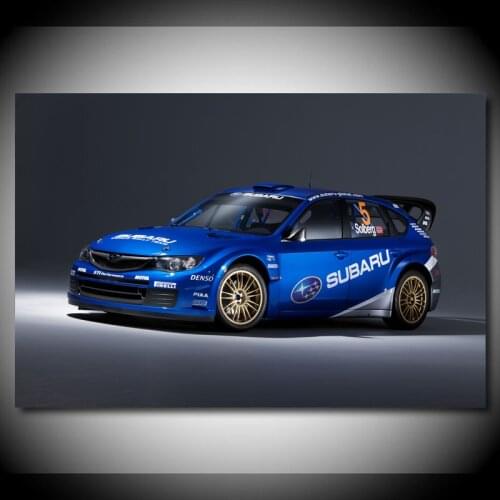 Modern Wall Art Canvas Painting Subaru WRT STI performance Racing Sport Car Picture Posters and Prints Living Room Decor