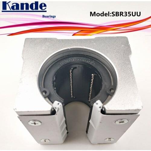 Kande Bearings 2pcs SBR35UU SBR35 UU SBR35 Open Bearing block CNC parts slide for 35mm linear guide SBR35 35mm SME35UU SME SBR