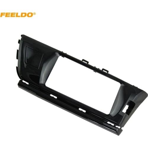 FEELDO Car CD/DVD Audio Stereo Fascia Frame Plate For Toyota Corolla/Altis/Levin Radio 2DIN Dash Panel Trim Kit #HQ4914