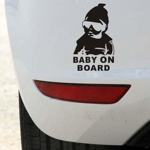 Baby on Board Car Safty Sticker Decal Waterproof Night Reflective Wall Stickers Car Covers