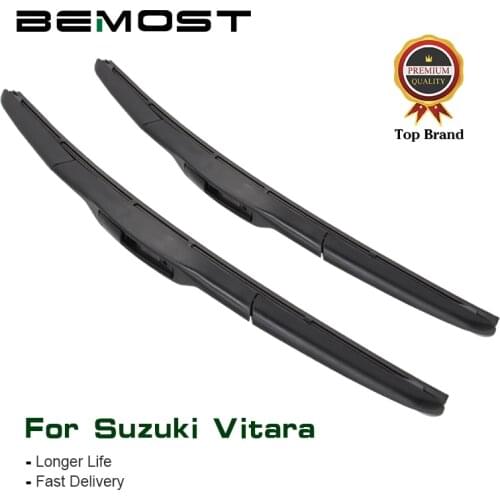 BEMOST Car Front Windscreen Wiper Blades Natural Rubber For Suzuki Vitara 24"+16" 1Pair 2015 2016 2017 2018 Fit Hook Arms
