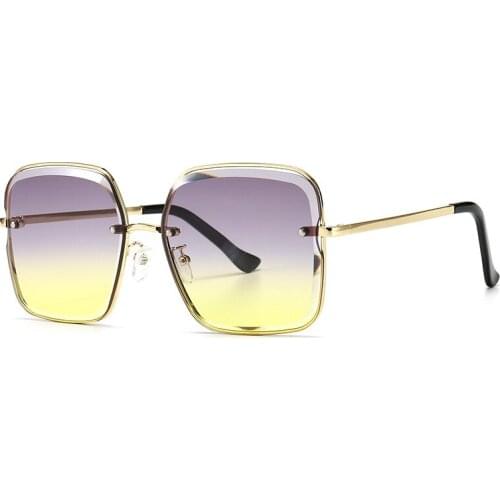 Unisex Retro Vintage Square Sunglasses Men Women Fashion Oversized Sun Glasses High Quality Big Shades Oculos De Sol UV400