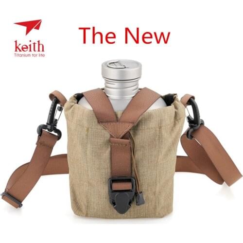 Keith Titanium 1100ml Sports Kettle And 700ml Titanium Lunch Box Camping Army Water Bottles Water Cooker Ultralight Ti3060