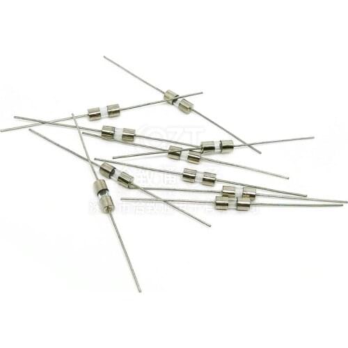 10PCS Glass Tube Fuse Fast Break With pin 3.6x10mm 0.5A 1A 1.5A 2A 3A 4A 5A 8A 10A 250V fast blow glass fuse 3*10mm F0.5A F2A