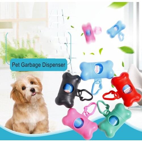 Puppy Dog Poop Scooper Bags Dispenser Garbage Bag Set Poop Collector Holder Portable Pet Dog Pooper Scooper Pets Supplies