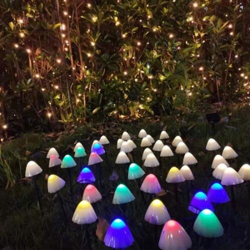 Solar LED String Light Garden Decorative Lamp Waterproof Mushroom Lights Garland Patio Decor Outdoor Solar Lights Festival Light