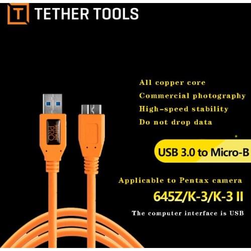 Tether tools USB high-speed online shooting line data line for Pentax 645Z K-3 II