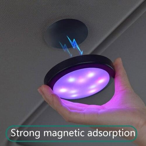 Universal Car Reading Light Rechargeable Magnetic LED Auto Styling Night Light Car Interior Light Ceiling Lamp Atmosphere Lamp