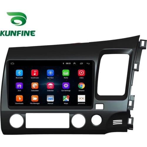 Octa Core Android 10.0 Car DVD GPS Navigation Player Deckless Car Stereo for Honda Civic 2004-2011LHD/RHD Radio Headunit Wifi