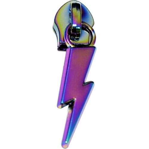 High quality rainbow metal zipper puller carton alloy metal zipper puller design for bag