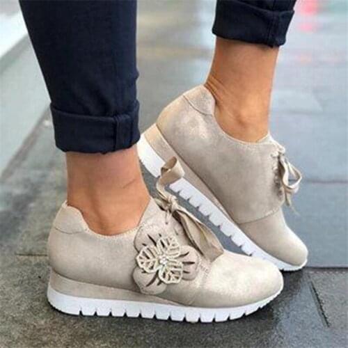 2020 womens low heel wedges thick soled casual shoes Plus Size female sneakers women summer women loafers fashion shoes Zapatos