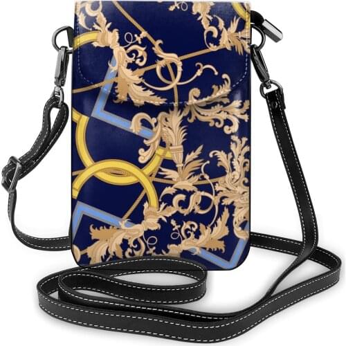 Women Girl Coin Purse Card Holder Mini Cross-Body Cell Phone Shoulder Strap Wallet Clutch Change European Pattern Dropshipping