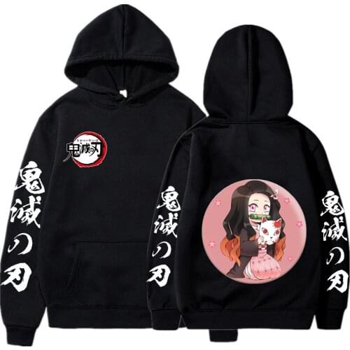 Demon Slayer Kamado Nezuko Winter Japan Style Sweatshirts Streetwear for Women/men Hoodie