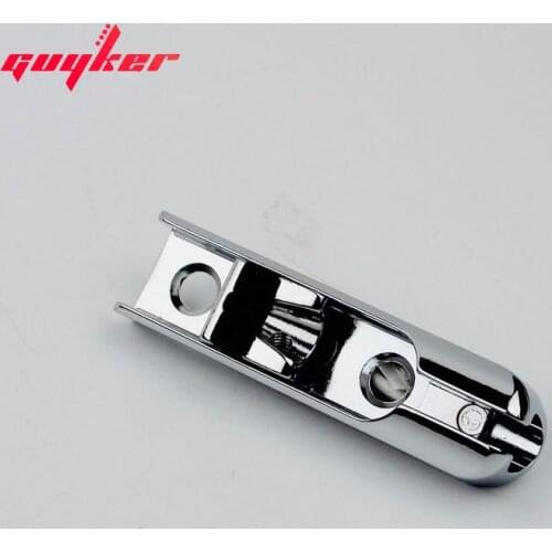1 Pieces Single String Bass Guitar Bridge Saddles Tailpiece Chrome- INDIVIDUAL