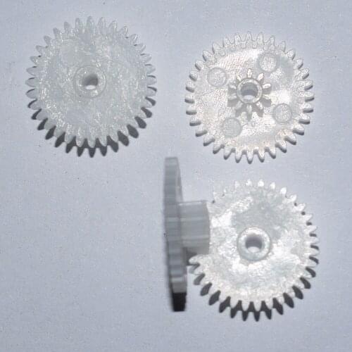10/100pcs 32+10teeth tight fit 2mm shaft double plastic gears/reduction gear/diy toy technology model parts rc car32102A