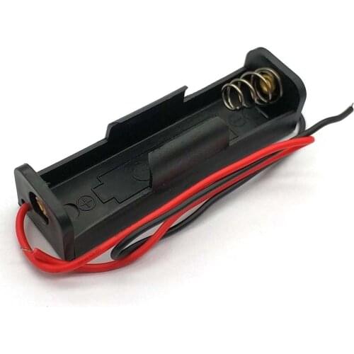 10 Pcs AA Size Power Battery Storage Case Plastic Box Holder With Leads DEC14