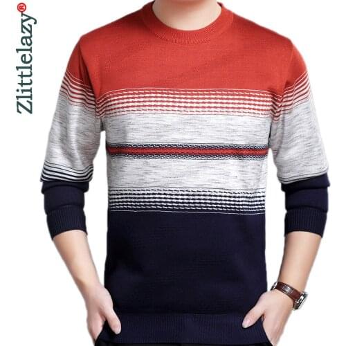 2020 brand casual knitted striped sweater men pullover clothing fashion clothes knit winter warm mens sweaters pullovers 91530