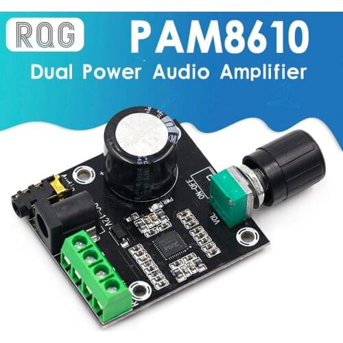 2 x 15W PAM8610 Class D Digital Dual Power Audio Amplifier Board 12V