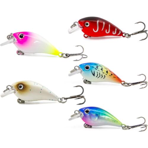 5pcs/lot Mini Crankbait Lure 35mm 1.9g Wobblers Crankbait Minnow Bass Fishing Bait Carp Fishing Fishing Tackle