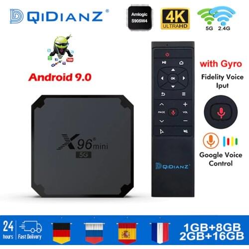 50pcs X96MINI 5G android9 smart TV Box Amlogic S905W4 quad core 2gb 16gb 4k 3d set top box media player PK H96MAX IPTV in France
