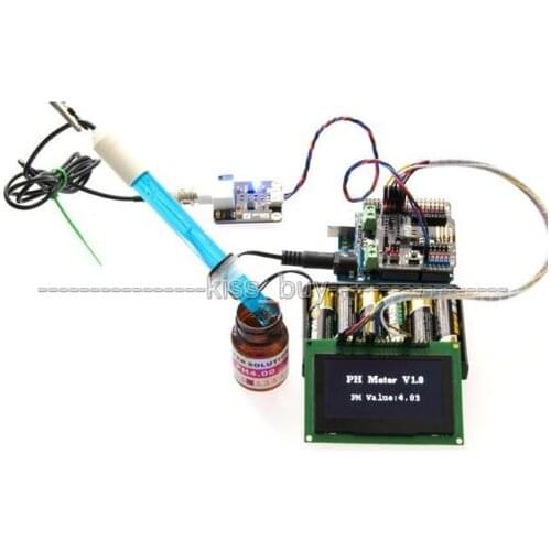 Analog PH Probe Sensor Module PH Probe Kit for AVR 51 PH shield with MSP430 Test code sensor R3 Water Detect Arduino DC 5V