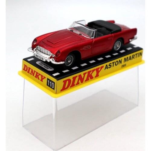 Atlas 1:43 Dinky toys 110 Aston Martin Red Diecast Models Collection AUTO CAR