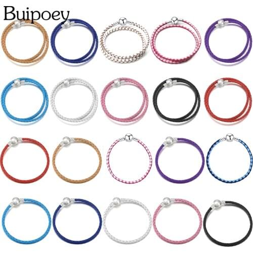 Buipoey Leather Bracelets