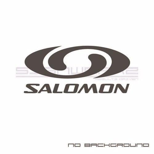 For 2Pcs/Pair 2 - Solomon snowboard skate car window bumper stickers decals helmet Car Styling