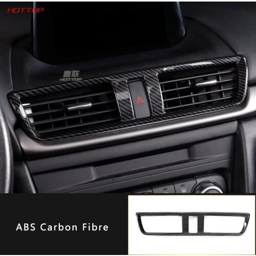 For Mazda 3 Axela 2014-2017 Interior Retrofitting Center Control Air Outlet Frame Middle Trim Strip