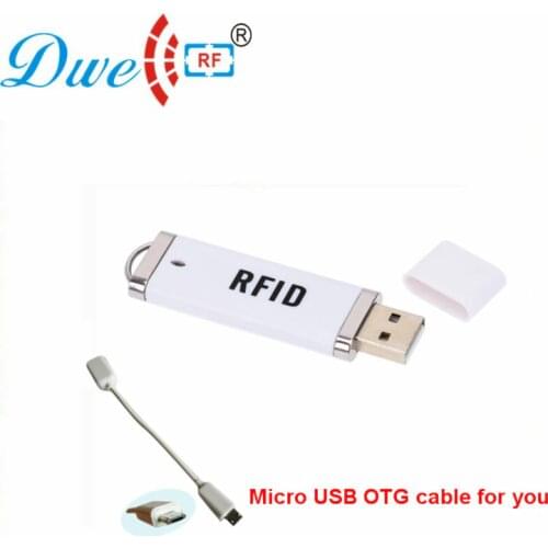 DWE CC RF USB RFID Card Reader For Android Mini 125khz TK4100 or 13.56mhz MF NFC Portable Scanner Type C P01
