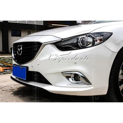 New Car Sticker ABS Plastic Front Fog Light Cover Trim For Mazda 6 M6 Atenza 2014