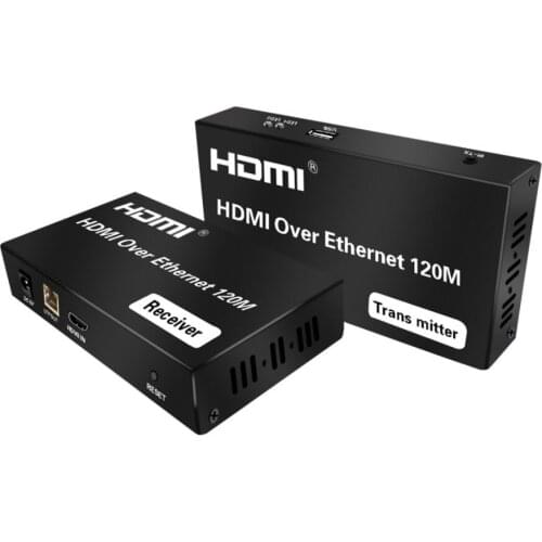 HDMI KVM IP Extender 120M based on TCP/IP HDMI KVM Extender by Cat5e/6 support one point-to-many mode connection
