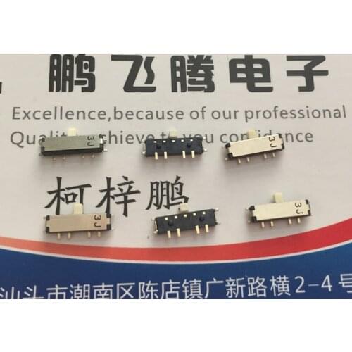 5PCS/lot Imported Japanese COPAL CUS-13TB micro toggle switch patch 8 feet 3 gear sliding side switch