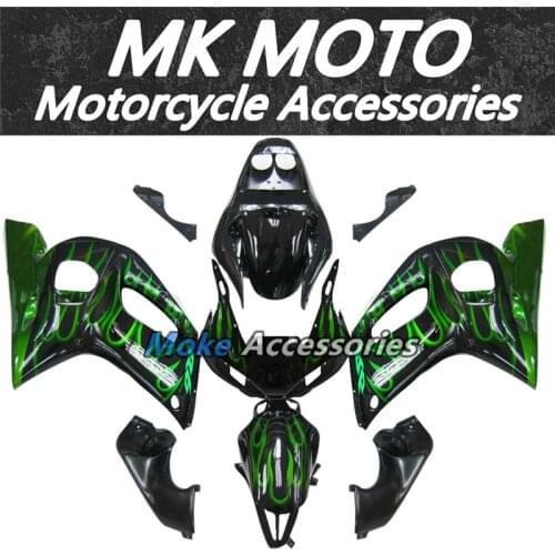 Motorcycle Fairings Kit Fit For Yzf R6 1998 1999 2000 2001 2002 Bodywork Set High Quality Abs Injection New Black Green Flame