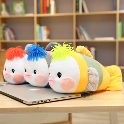 26/40/50cm plush cute Beak Small goldfish stuffed soft Pillow Bedroom decoration good quality christmas gift for kid