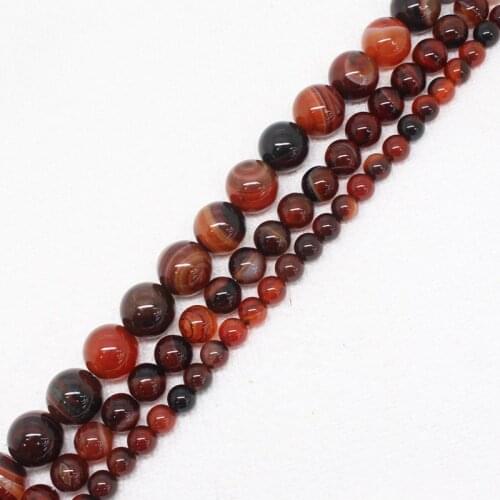 Mini.order is $7! 6-12mm Visions dream Multicolor Stripe banded Agates Onyx Round DIY Spacer Loose Beads 15"