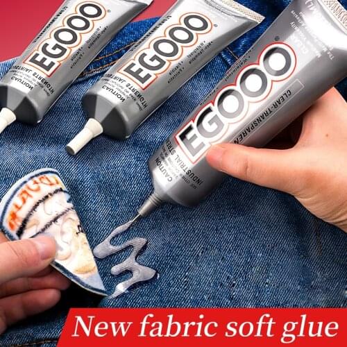 Soft super glue for clothes patch logo for glass phone handmade leather bags seats strong shoe repair b7000 slime liquid rubber