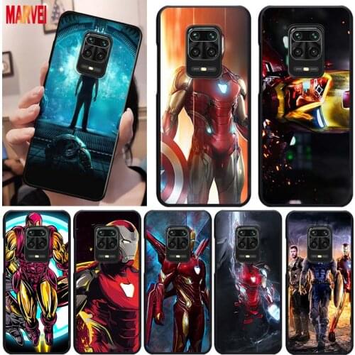 Soft TPU Cool Iron Man Art Shockproof Cover For Xiaomi Redmi K40 K30i K30T K30S K30 K20 10X Ultra Pro Black Phone Case