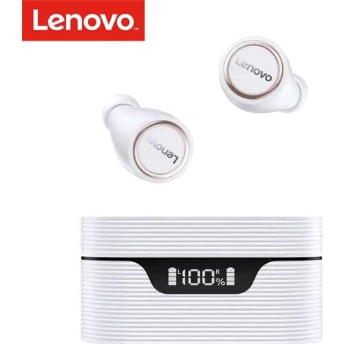 Lenovo LivePods Earbuds LP12 TWS In-Ear Earphones BT 5.0 Headphones True Wireless Earbuds LED Gaming Headset with Mic for Gaming