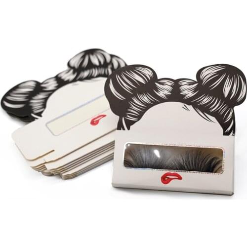 New Wholesale 50/100pcs Paper False Eyelash Packaging Box Cute Lash Boxes Packaging Faux Cils 25mm Mink Eyelashes Marble Case