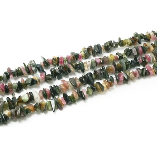 New Arrival! 5-8mm Natural Tourmaline Stone Freeform Gravel Stone Chip Beads For jewelry making Diy Bracelet Necklace 34