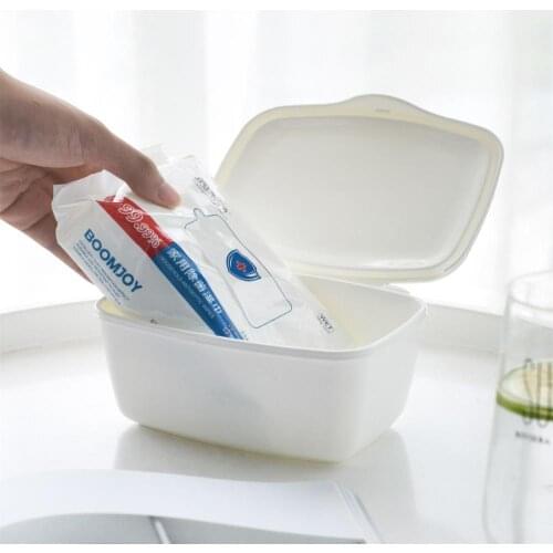 Dustproof Wet Tissue Box With Lid Household Sealed Mask Storage Box Wet Small Tissue Container